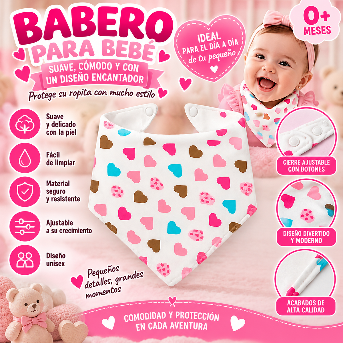 Kit Bebé Princesa – 6 Productos Esenciales para el Día a Día 👑💗