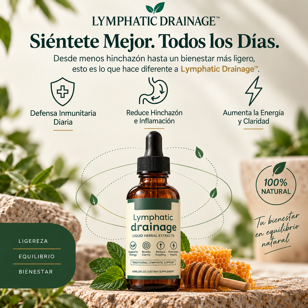 Lymphatic Drainage – Gotas de Drenaje Linfático Natural | 60 ml